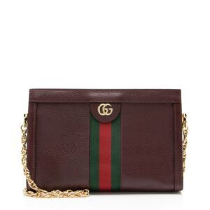 Gucci Leather Ophidia Medium Chain Shoulder Bag